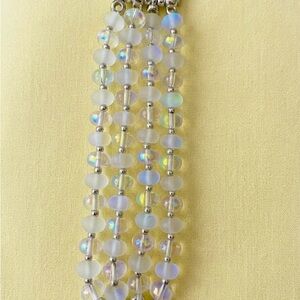 Iridescent Multi-Strand Beaded watch band
